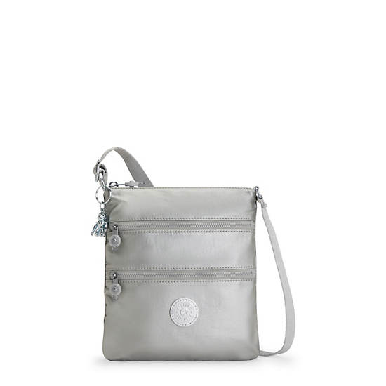 Kipling Keiko Metallic Crossbody Mini Tassen Zilver | BE 1333JP